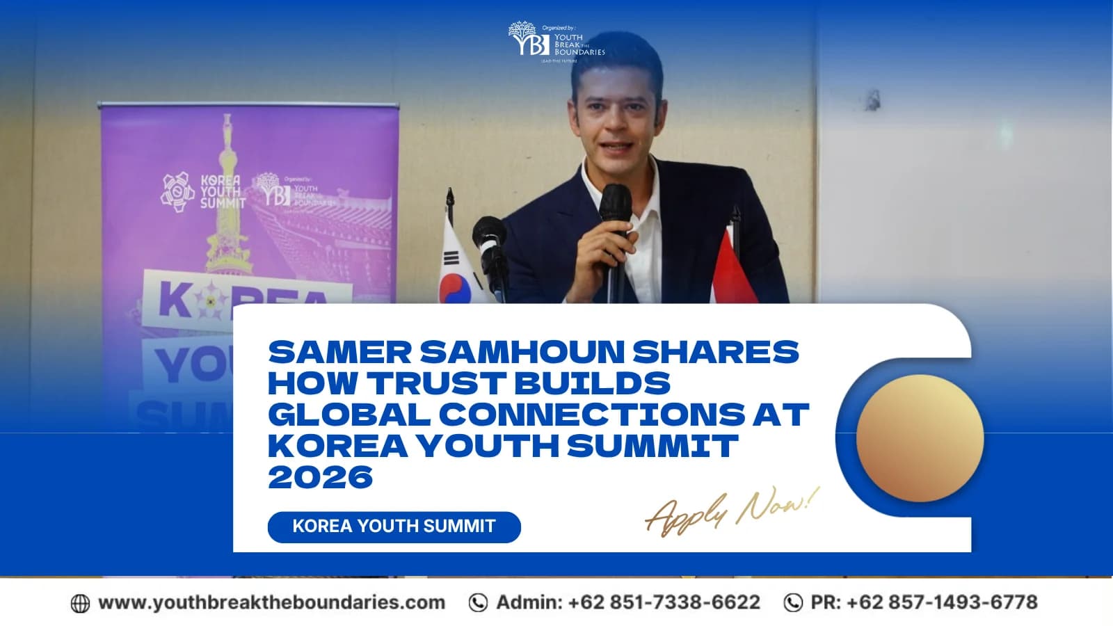 Samer Samhoun Shares How Trust Builds Global Connections at Korea Youth Summit 2026