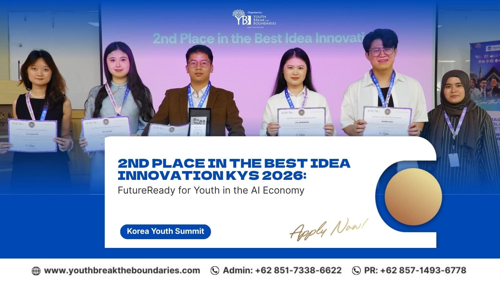 2nd Place in the Best Idea Innovation KYS 2026: FutureReady for Youth in the AI Economy