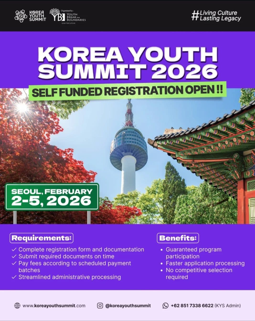 KYS 2026: Self Funded Registration is Now Open